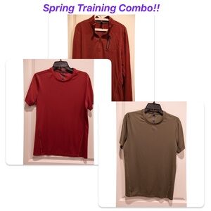 Men Spring Training Combo - Ten Thousand Over Zip & Lightweight shirts (Small)